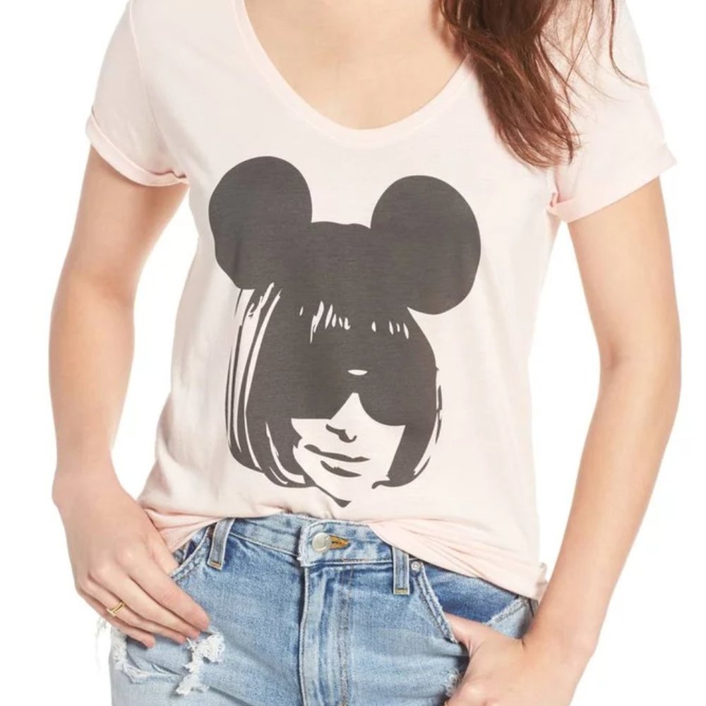NWT South Parade Anna Mouse Ears Tee Shirt Pink M